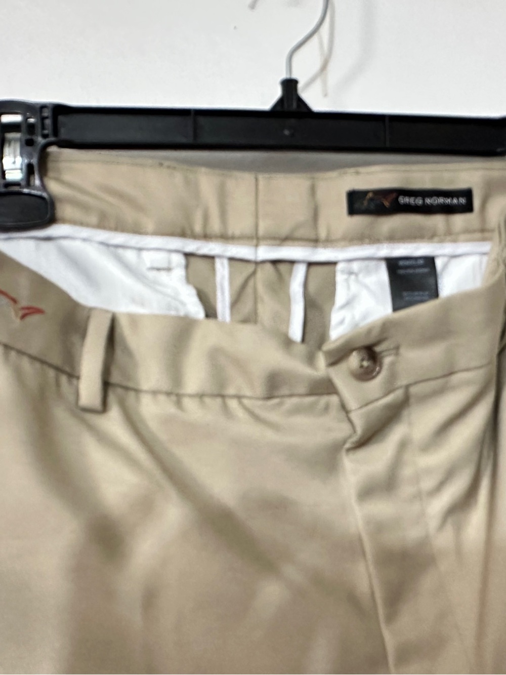 Greg Norman Collection Tan Khaki Classic Straight Pants